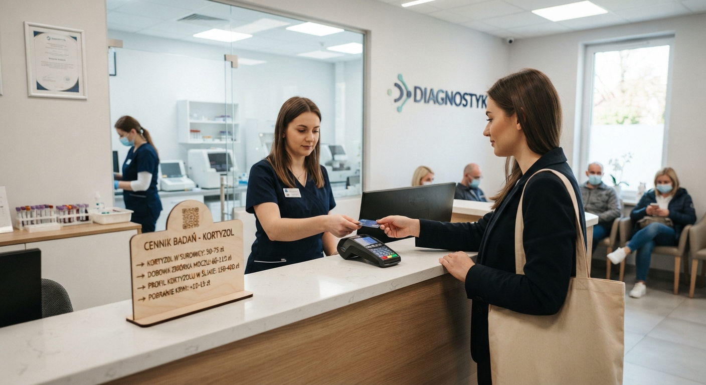 Ile kosztuje kortyzol w diagnostyce prywatnej w 2026 roku - cennik badania kortyzolu w surowicy, moczu i ślinie
